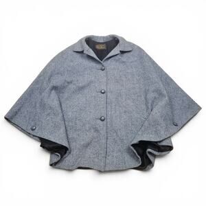 EDDIE BAUER x C.C. FILSON Wool Cape Poncho Vintage 80s/90s USA Outdoor Heritage